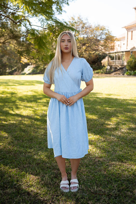 the remi wrap dress.