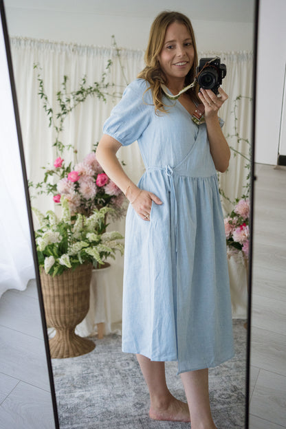 the remi wrap dress.